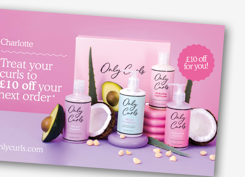 Only Curls Lapsed Customer Direct Mail Campaign